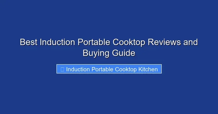 Best Induction Portable Cooktop Reviews and Buying Guide