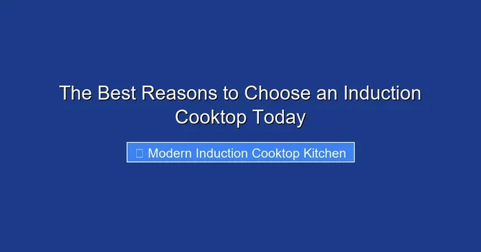 The Best Reasons to Choose an Induction Cooktop Today